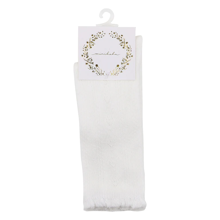 Minihaha Cloud Pointelle Knee Highs