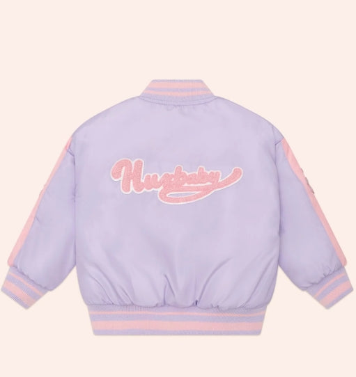 Huxbaby Orchid College Varsity Jacket