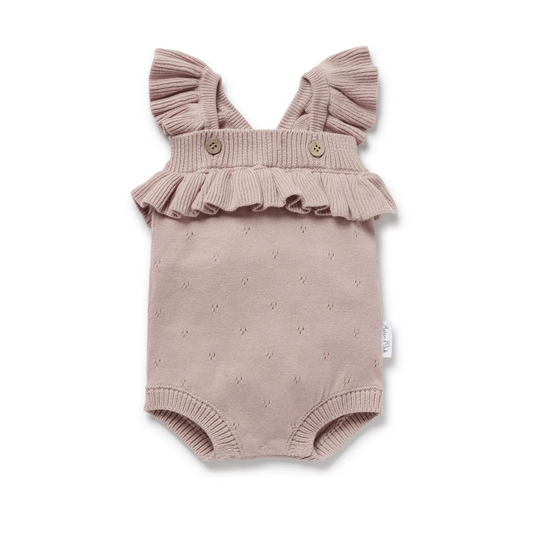 A&O Ruffle Knit Romper