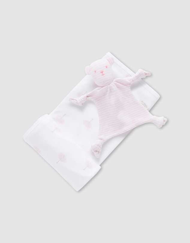 Purebaby Bunny Rug & Snookie Set