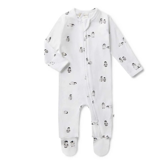SHK -Zip Sleepsuit Penguin