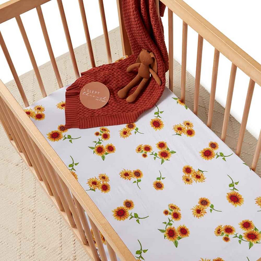 Sunflower Cot Sheet