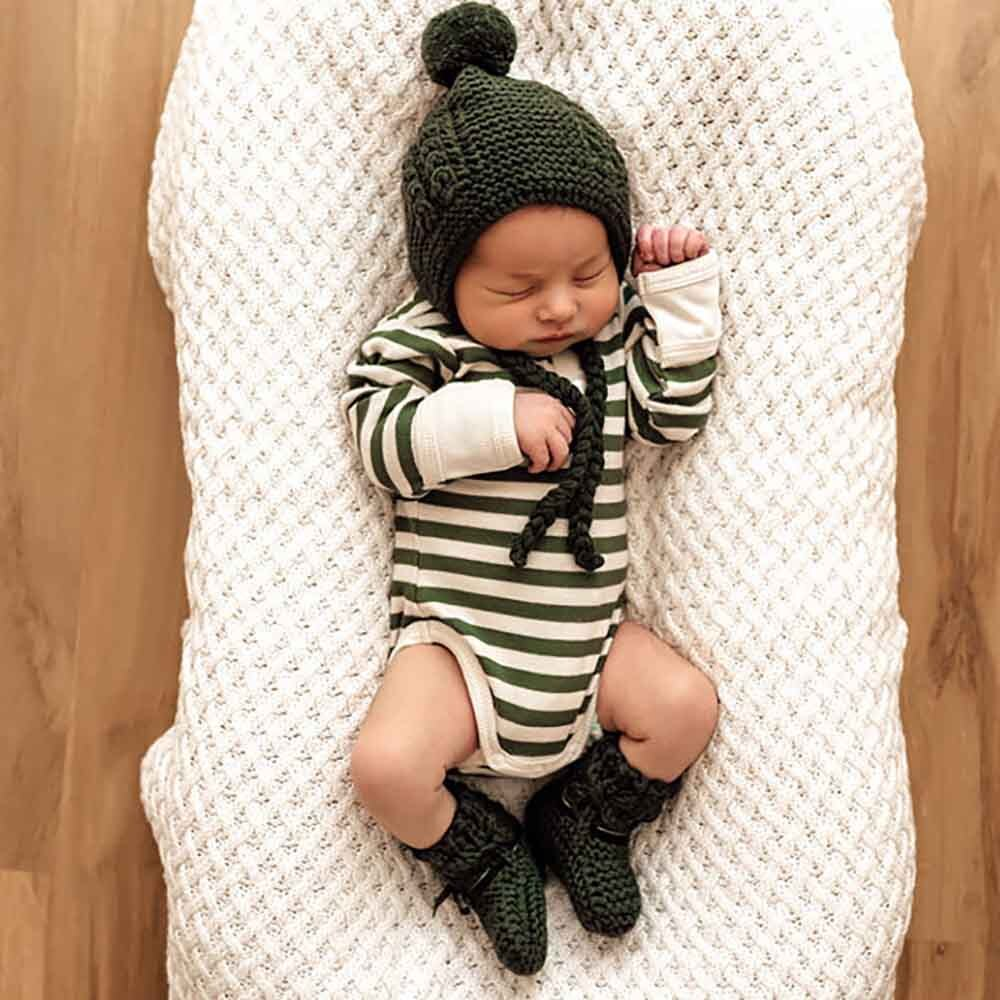 snuggle-hunny-kids-olive-striped-bodysuit-image