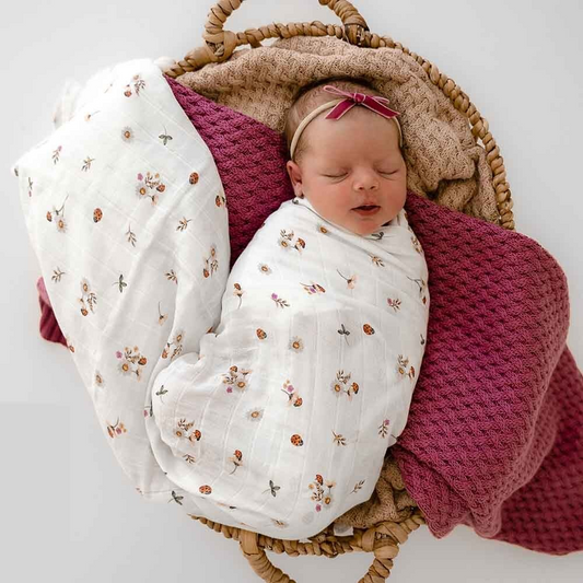 SHK - Ladybug Muslin Wrap