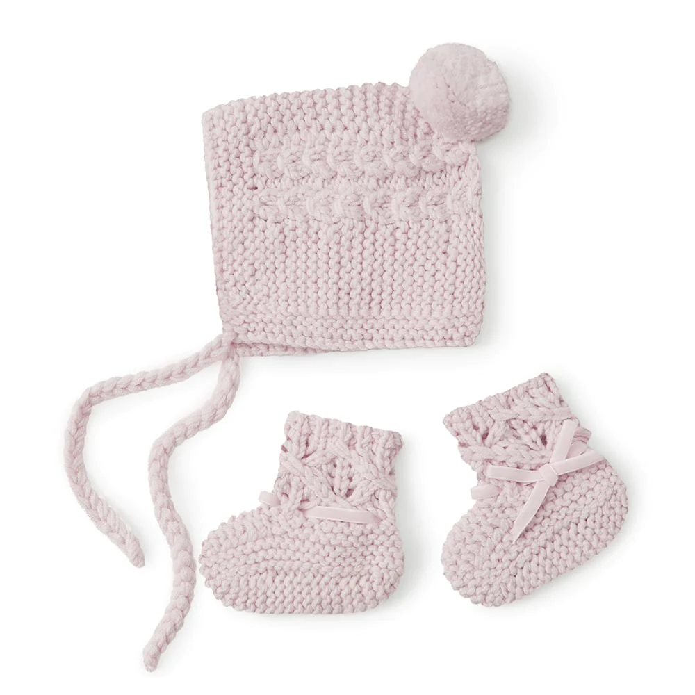 SHK - Baby Bonnet & Booties