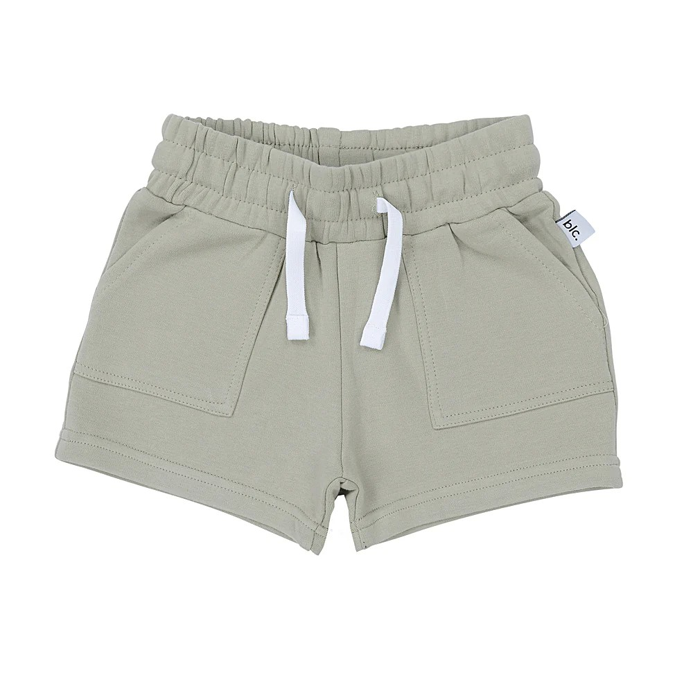 Basic Label Co. Olive Fleece Shorts
